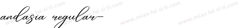 andasia regular字体转换